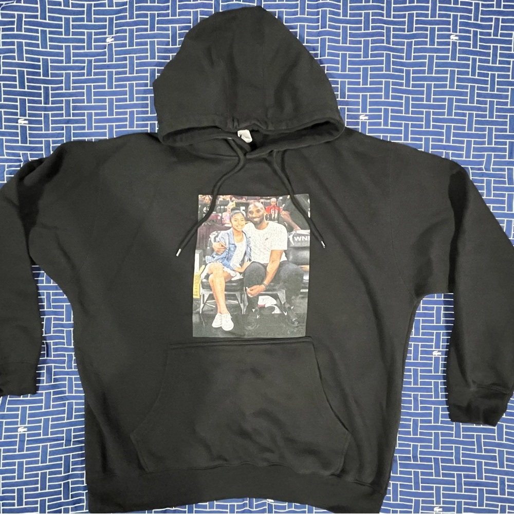 Kobe Bryant & Gigi Bryant Black Hoodie (XL)